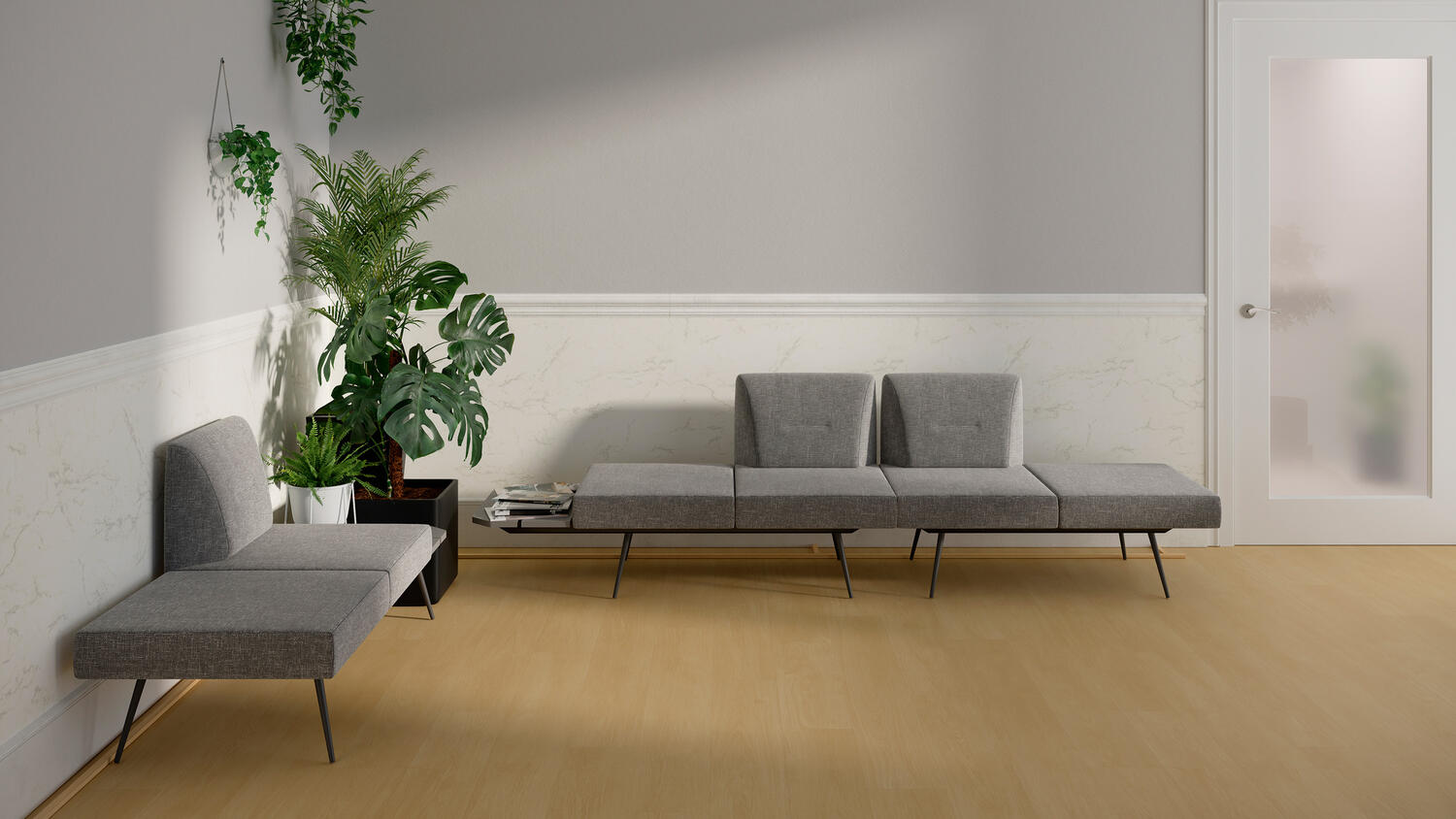 Genius Tapiflex loose-lay acoustic sheet vinyl flooring - Tarkett