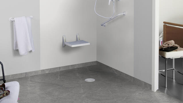 Uni GREY Aquarelle Wall Hfs Wetroom System